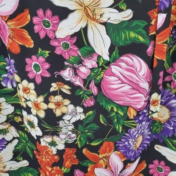 Nygard Collection Petite Floral Wrap Skirt - Picture 5 of 9